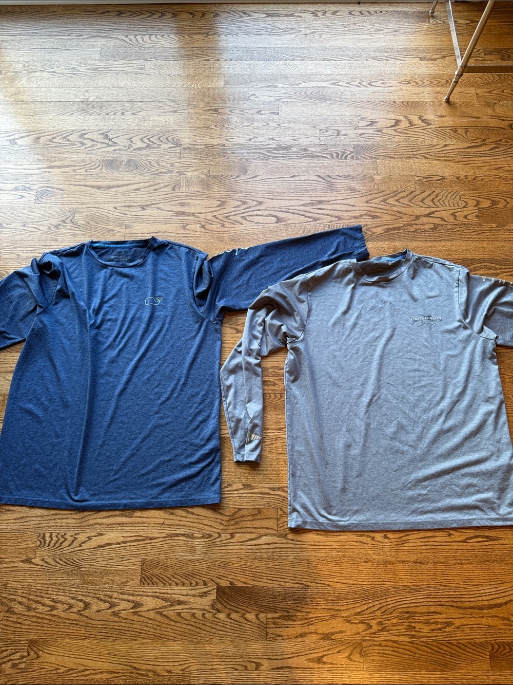 Vineyard vines Performance Long-Sleeve Shirt - Blue / Gray